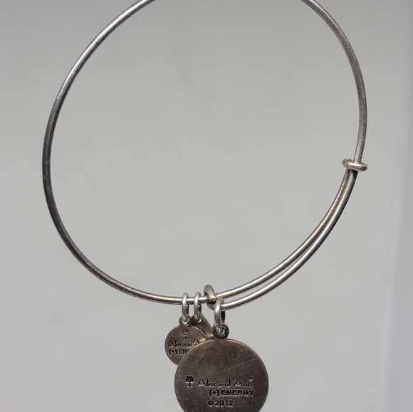 Alex and Ani Star of Venus Charm Bangle in Silver-Tone Brass - Picture 3 of 6